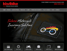 Tablet Screenshot of kiwibike.co.nz